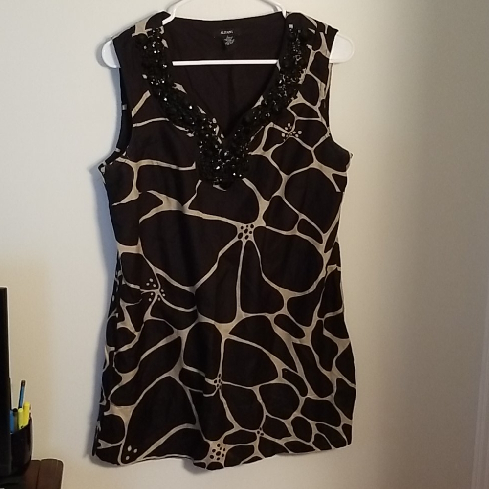 Animal print tunic/dress